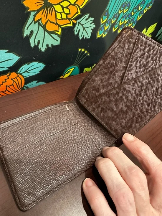 Louis Vuitton Damier Ebene Bifold Wallet – Made in France – 2002 - Picture 6 of 13